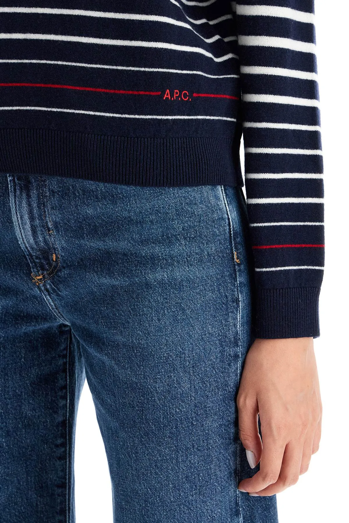 A.P.C. Striped Wool Billie Pullover