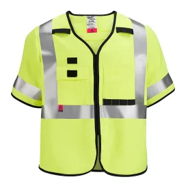 AR/FR Cat. 1 Class 3 High Visibility Yellow Safety Vest - S/M