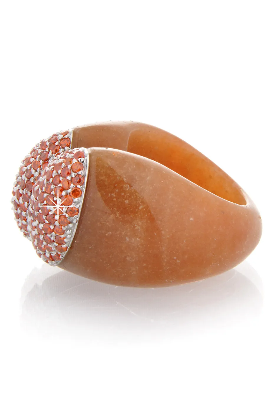 BABETTE WASSERMAN NOUGAT Red Adventurine Ring