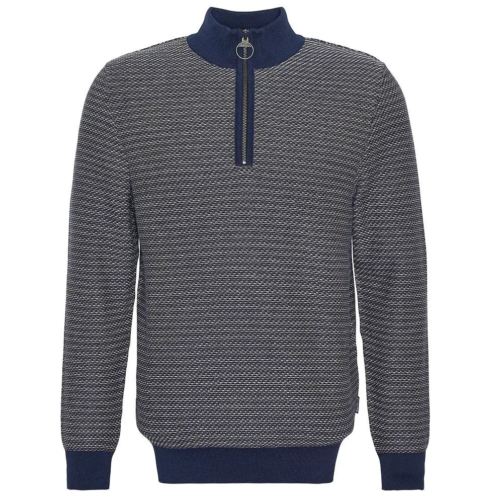 Barbour Dunstan Half-Zip Jumper Navy