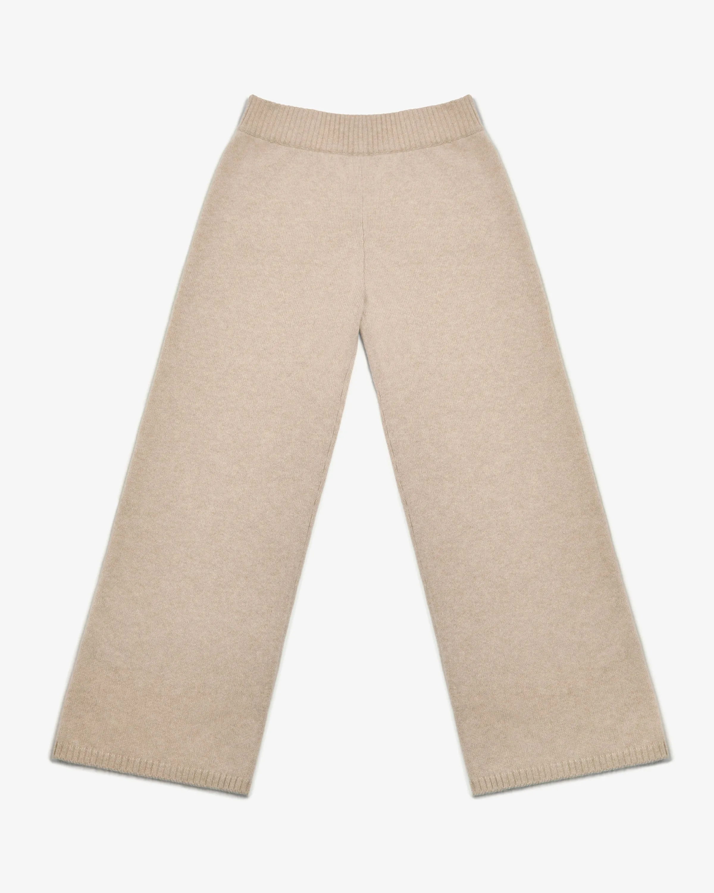 Barra Knitted Cashmere Trousers - Wheat