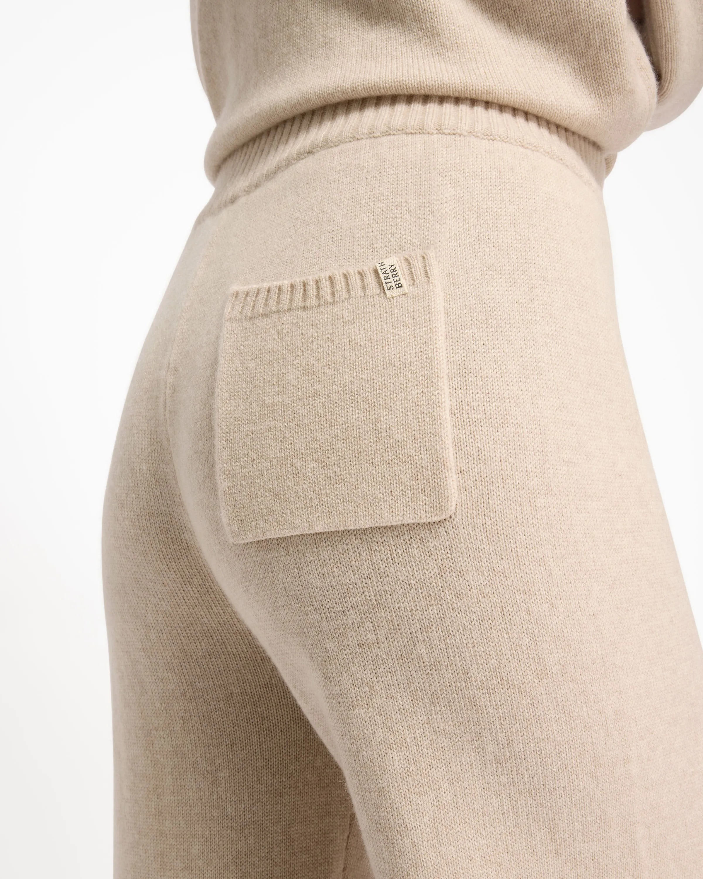 Barra Knitted Cashmere Trousers - Wheat