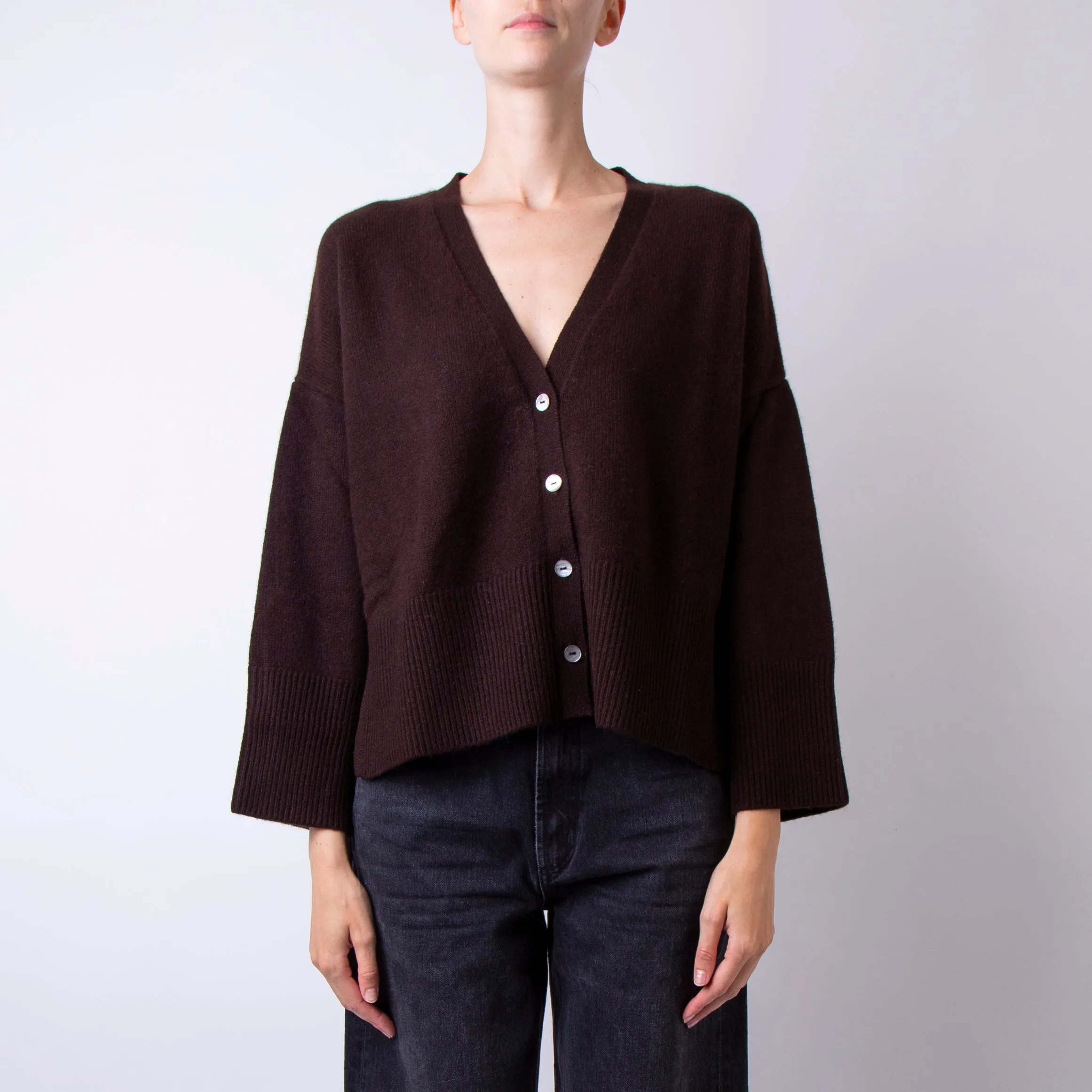 BE YOU CARDIGAN CD3026F4 221 BROWN