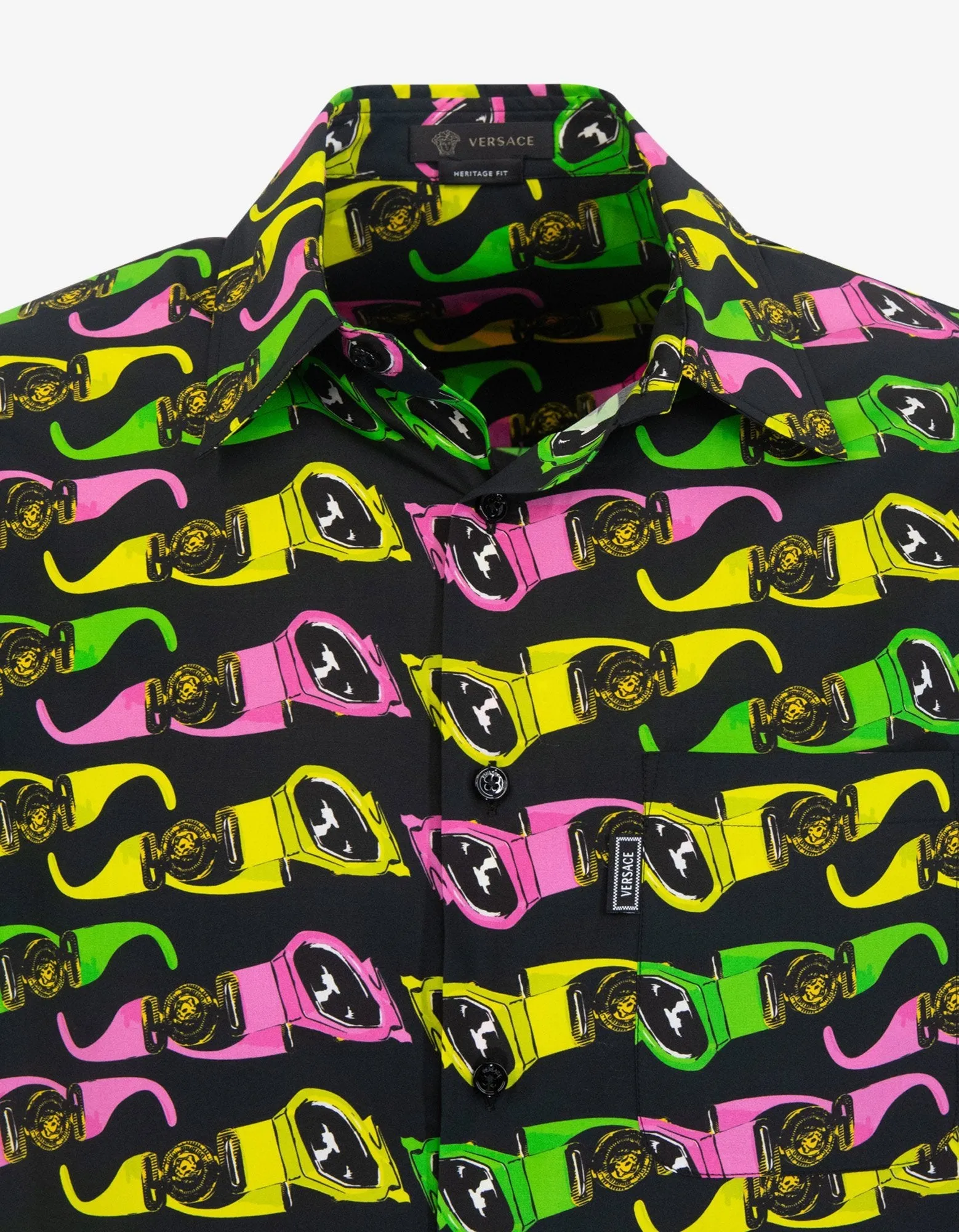 Black Biggie Sunglasses Print Shirt -