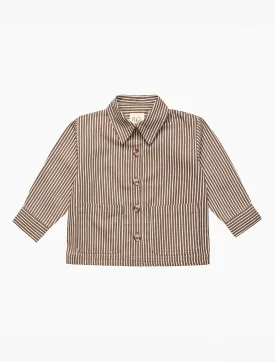 Bob Overshirt in Brown Stripe