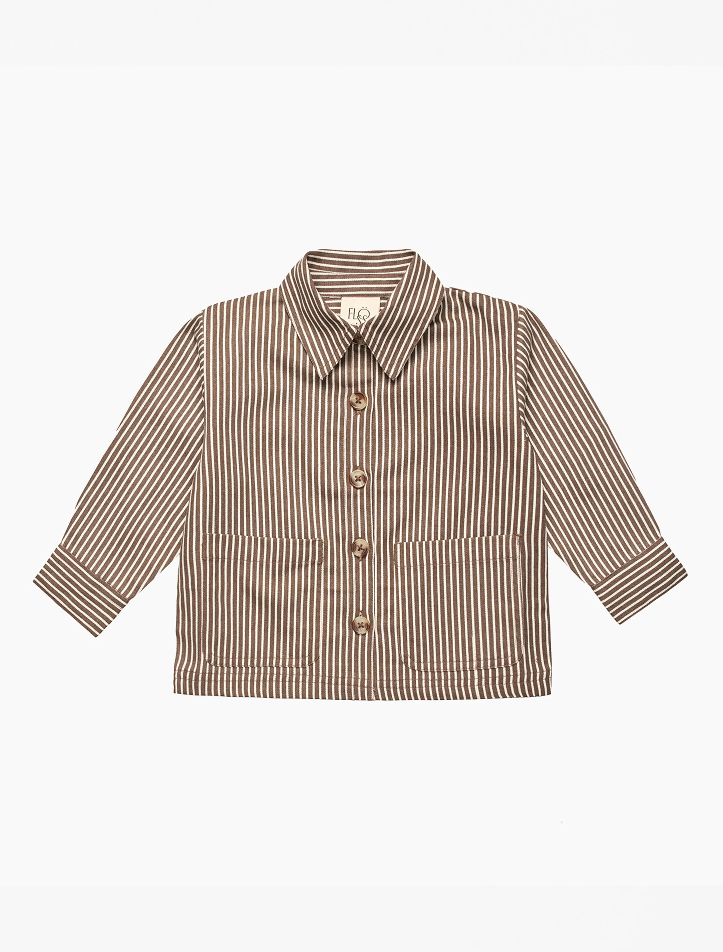 Bob Overshirt in Brown Stripe