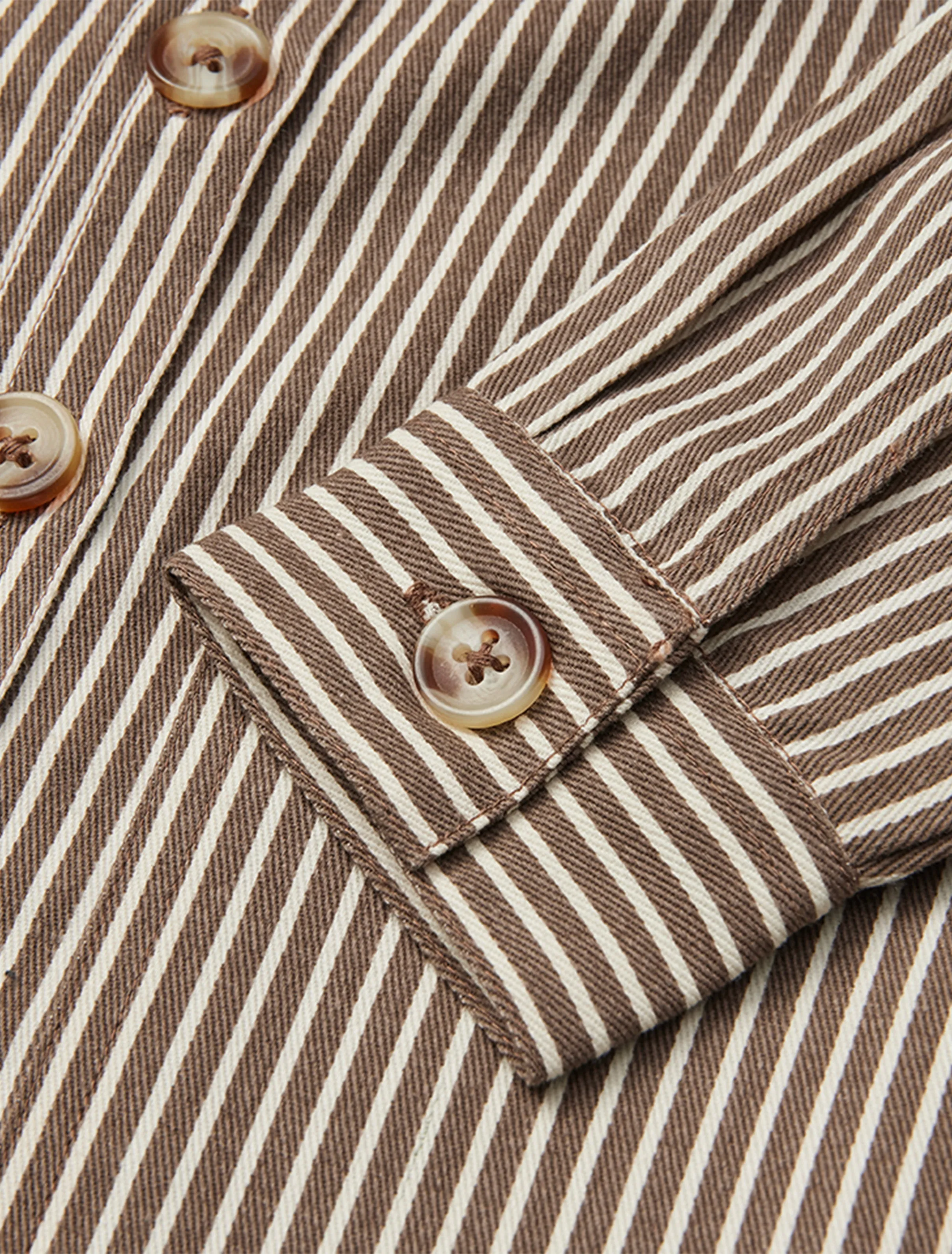 Bob Overshirt in Brown Stripe