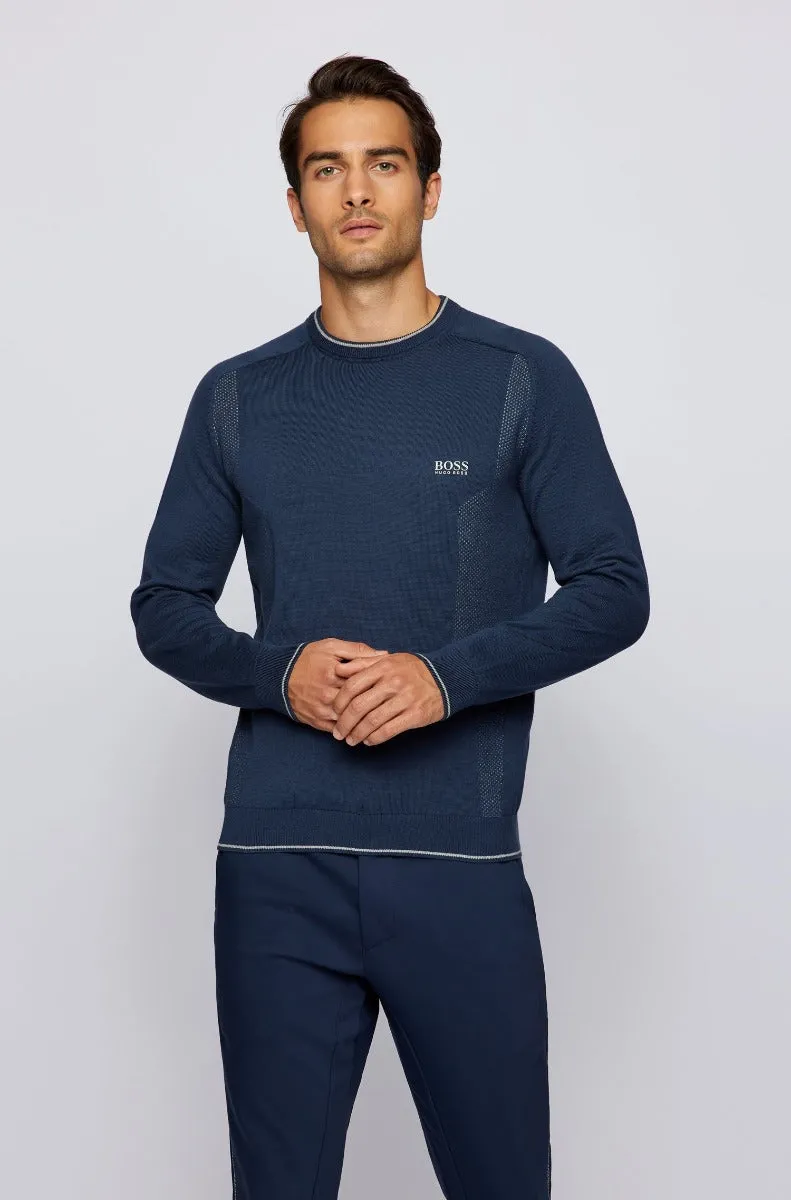 BOSS Rovan Knitwear in Navy