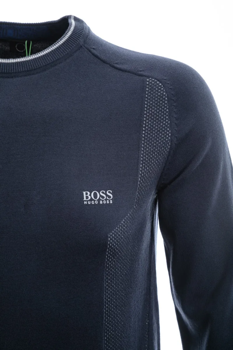 BOSS Rovan Knitwear in Navy