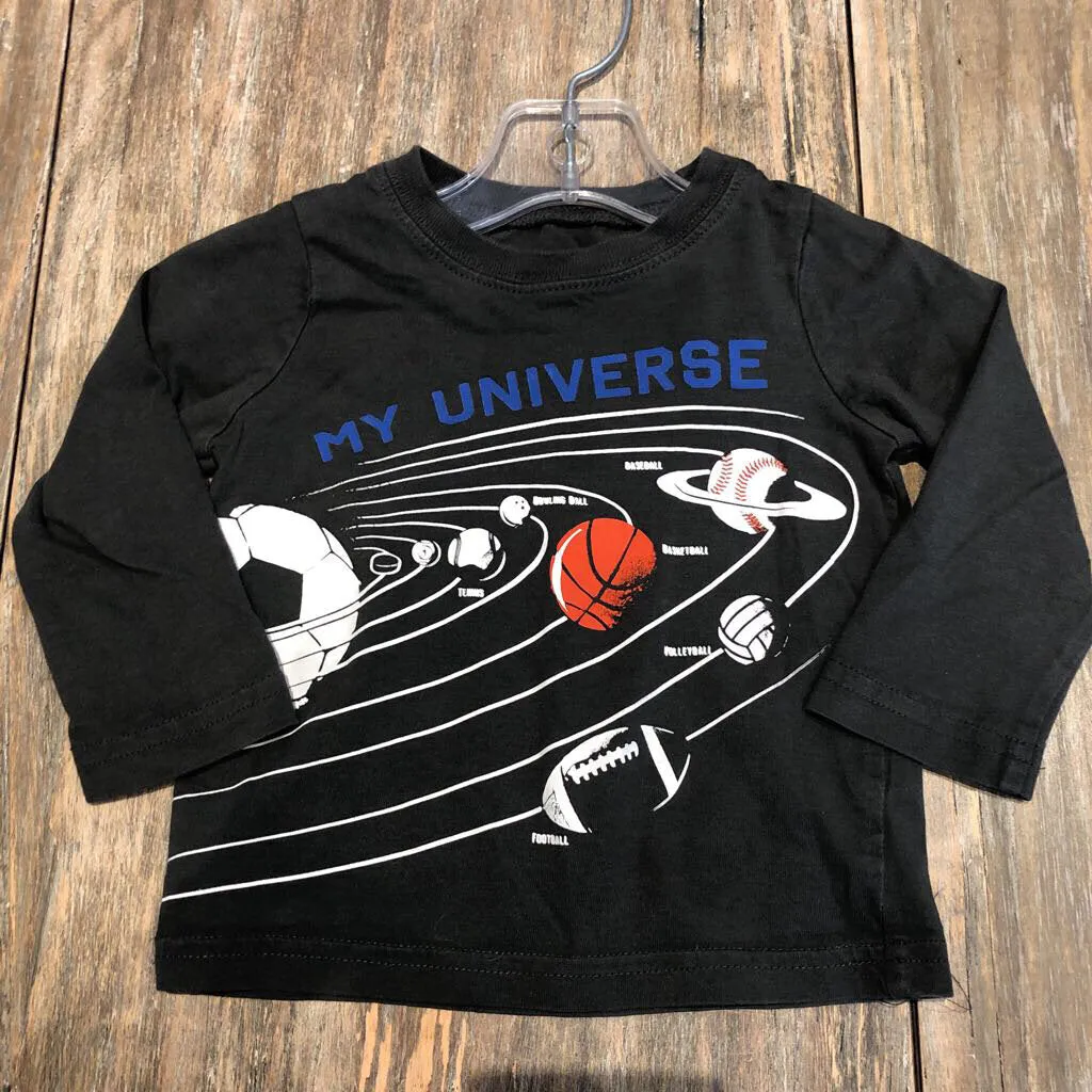 Carter's grey My Universe sports longsleeve 9m