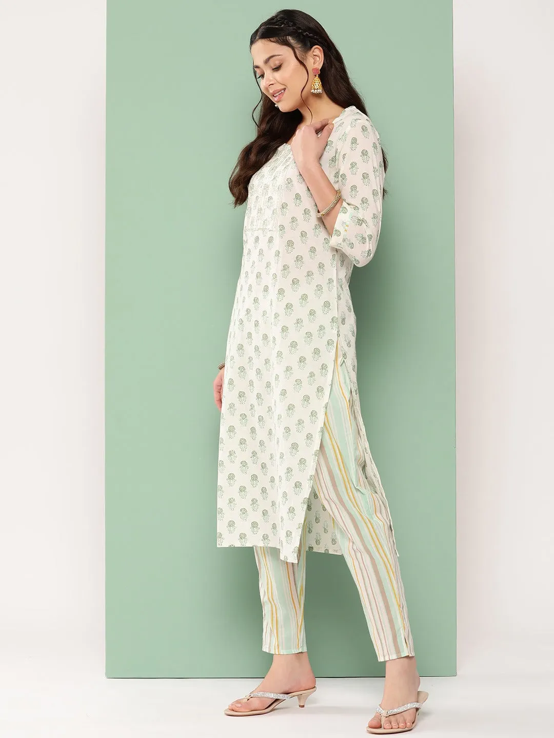 Chikankari Cotton Kurta Set