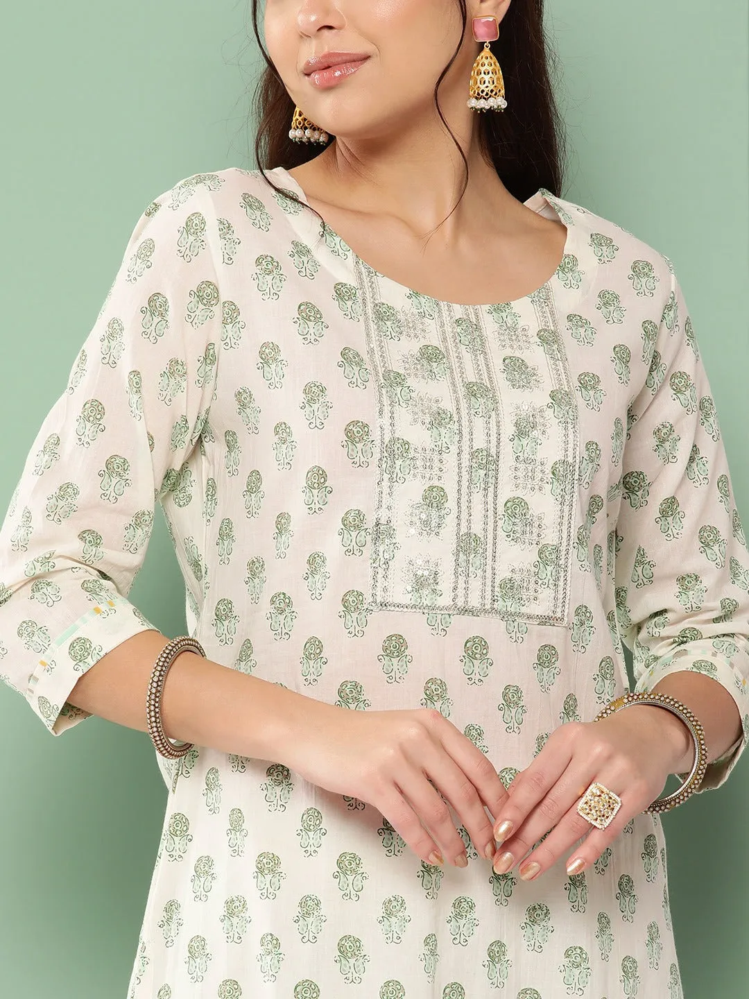 Chikankari Cotton Kurta Set