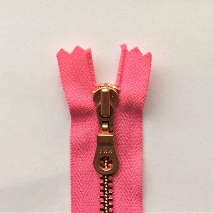 Copper zipper, 50 cm