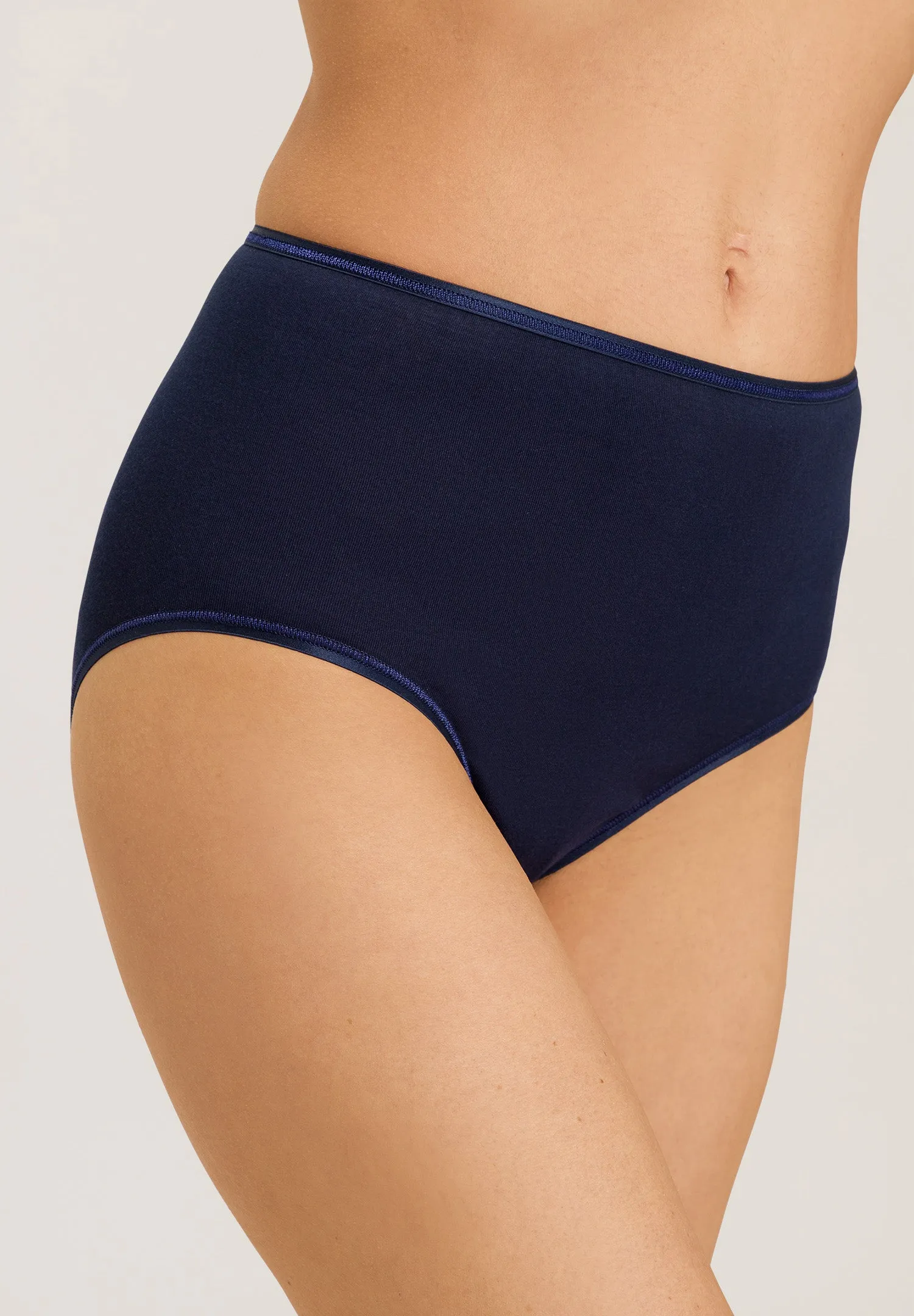 Cotton Seamless Cotton Full Brief | Deep Navy 71625-1610