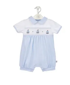 Dandelion Little Sailboat Smocked Romper