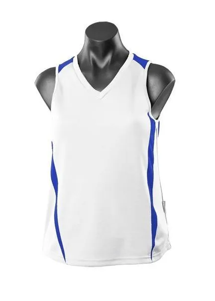 Eureka Ladies Training Singlet - White/Royal