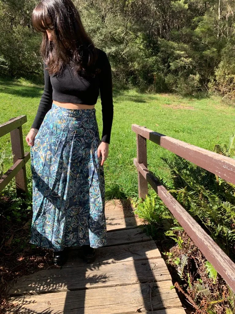 Fair Trade Cotton Long Wraparound Skirt