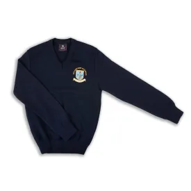 Gaelchólaiste Reachrann Navy Snr Jumper - Girls V-Neck (4th - 6th yr)