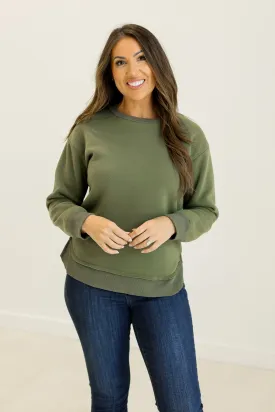 Hunter Green Fleece Sweatshirt