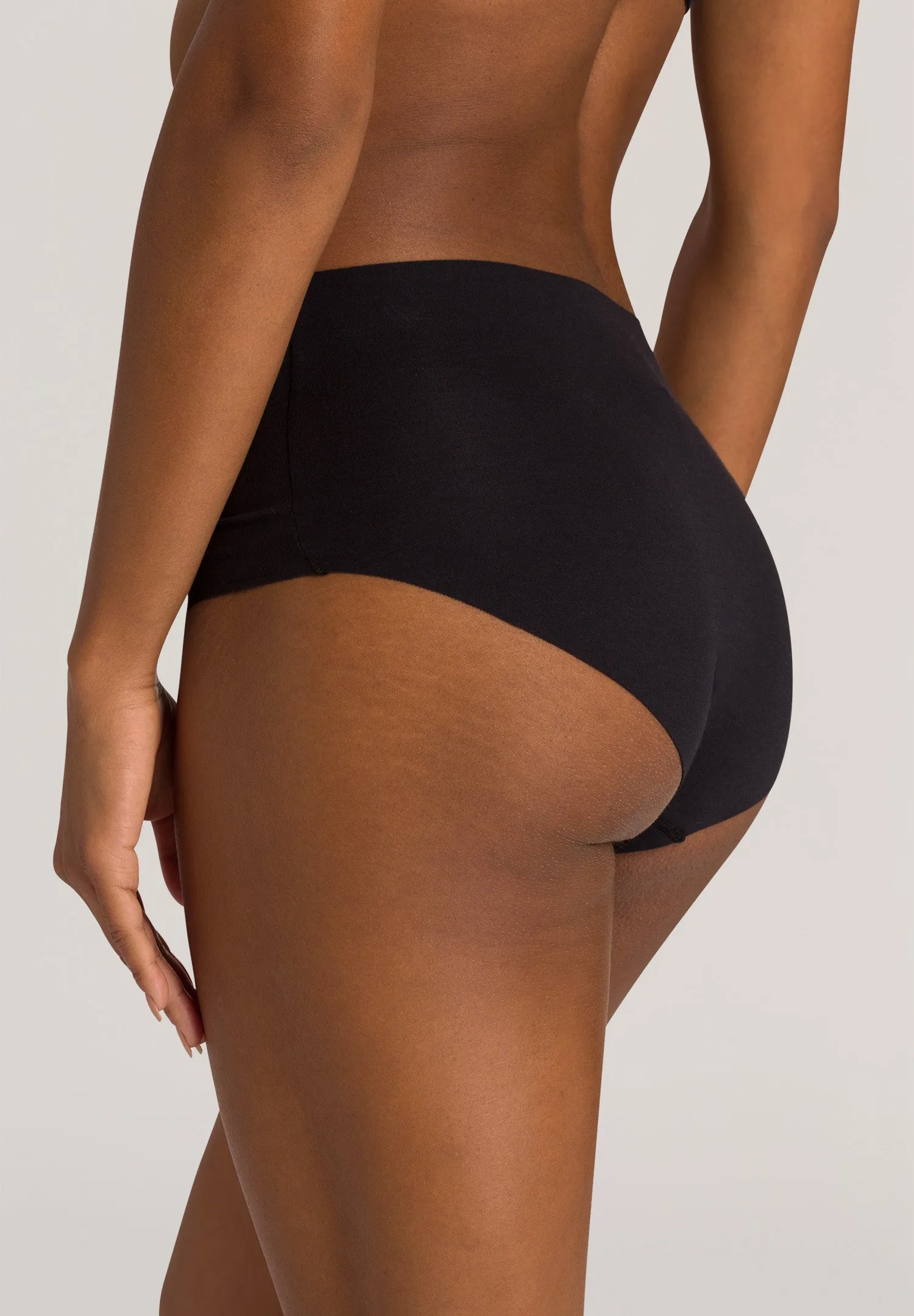 Invisible Cotton Full Brief | Black 71228-019