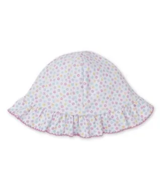 Kissy Kissy Flowers and Flamingos Reversible Sun Hat