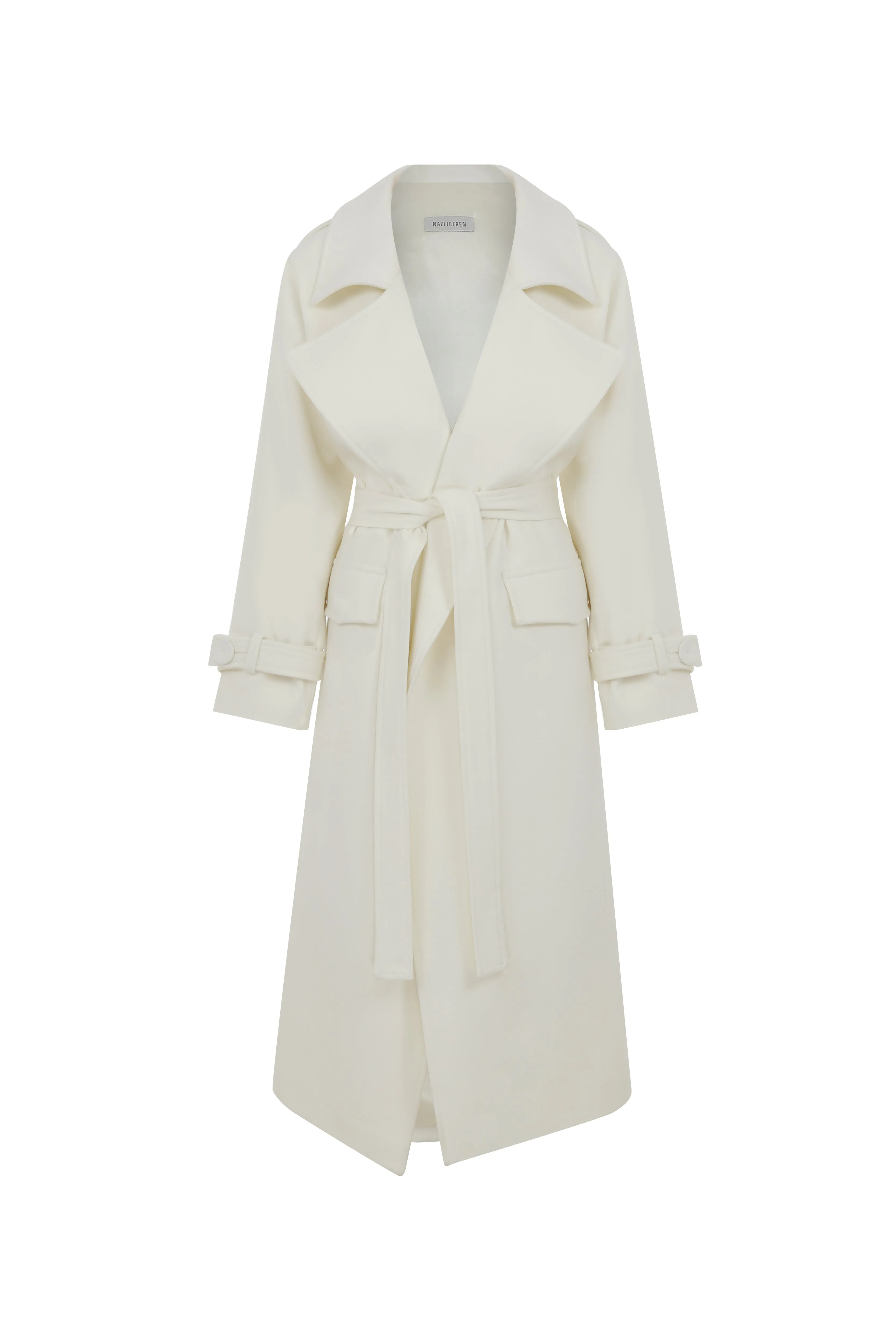 Laura Oversized Coat in Blanche