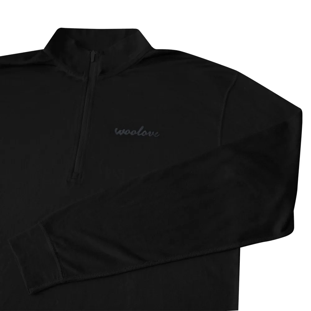 Men's 100% Merino Wool 1/4 Zip Baselayer Pullover 190 GSM - Midweight