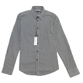 Men's Collection Striped Shirt Black Size XXXL