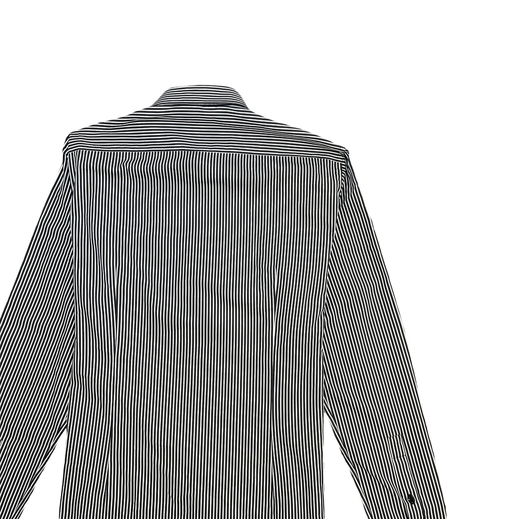 Men's Collection Striped Shirt Black Size XXXL