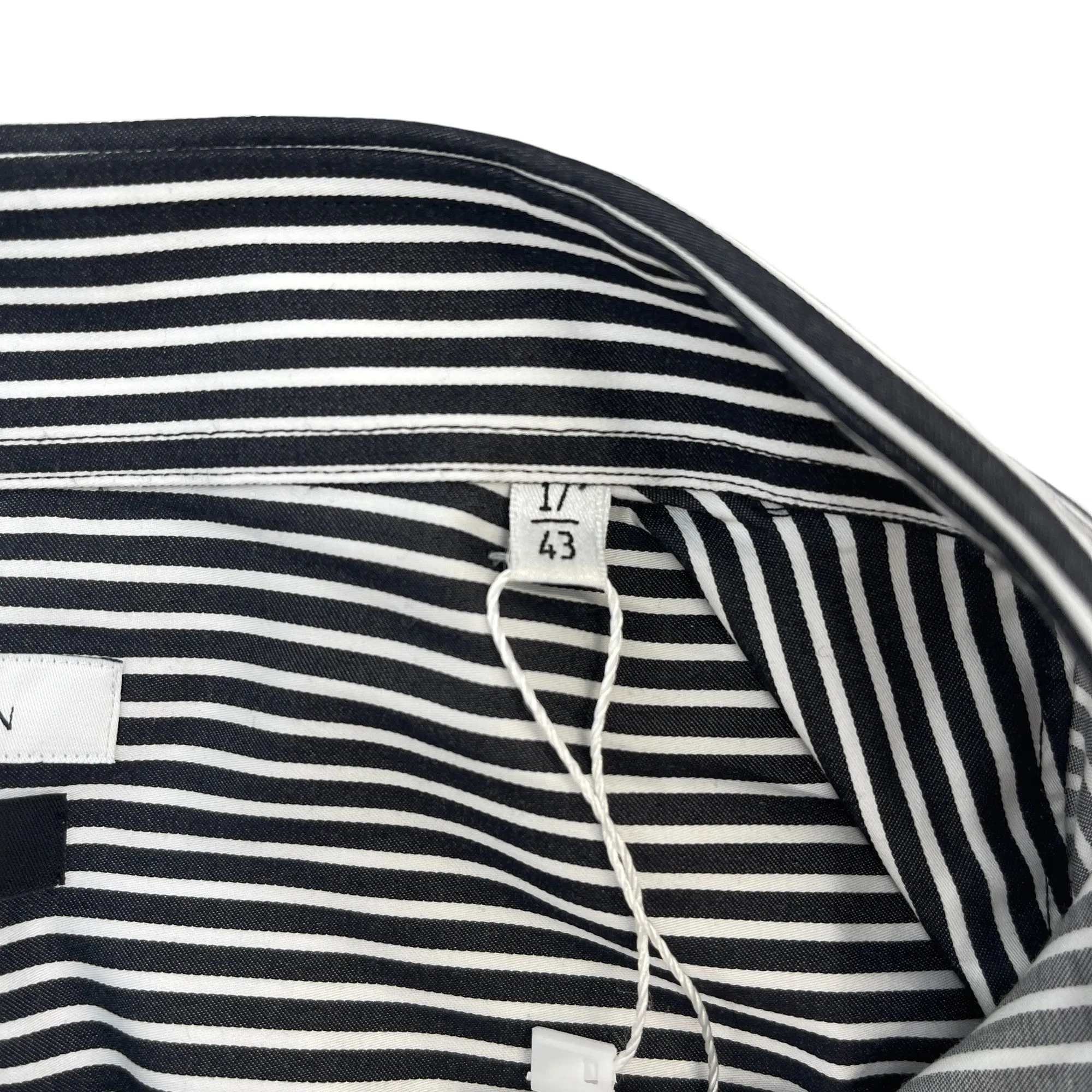 Men's Collection Striped Shirt Black Size XXXL