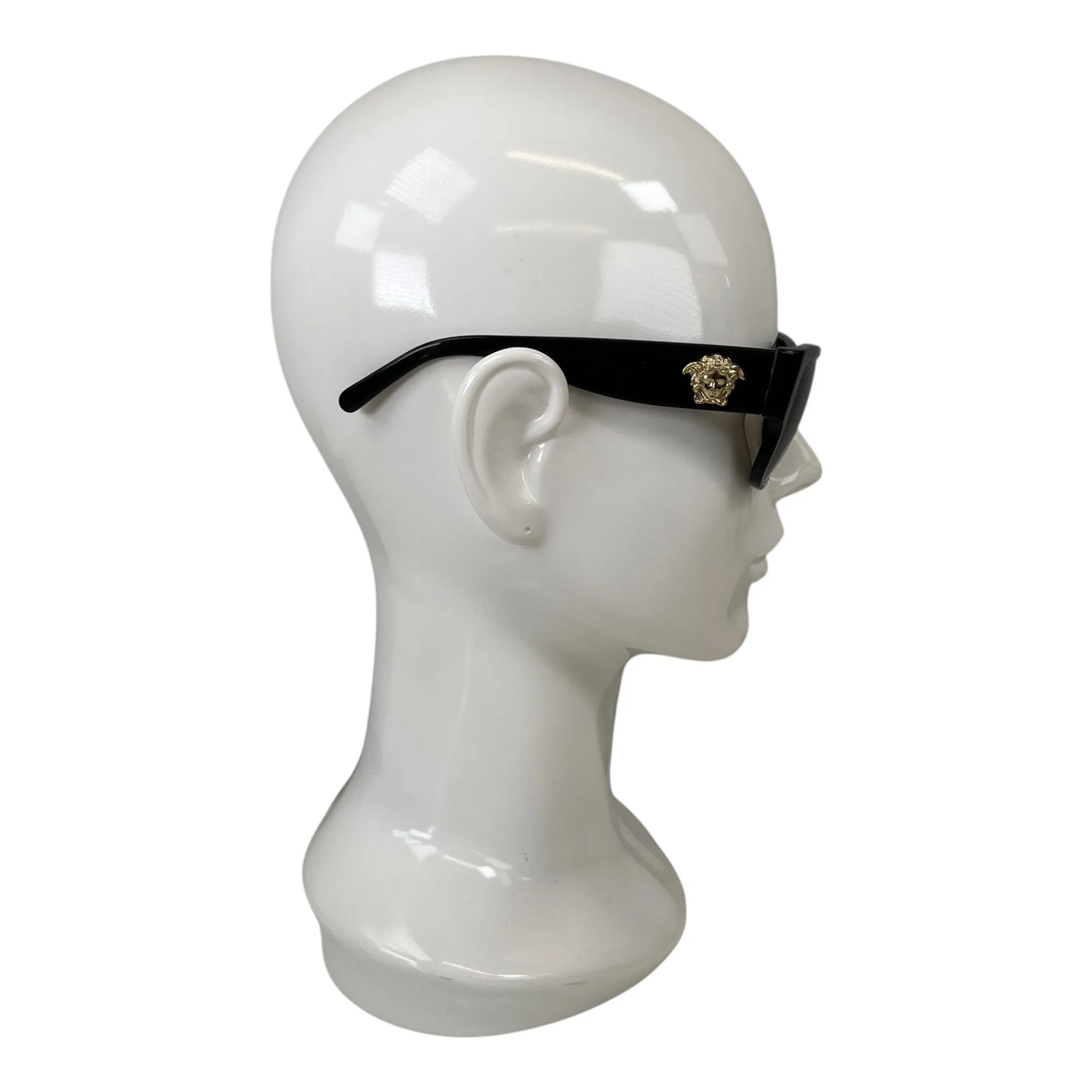 Men's Medusa Logo Sunglasses Black