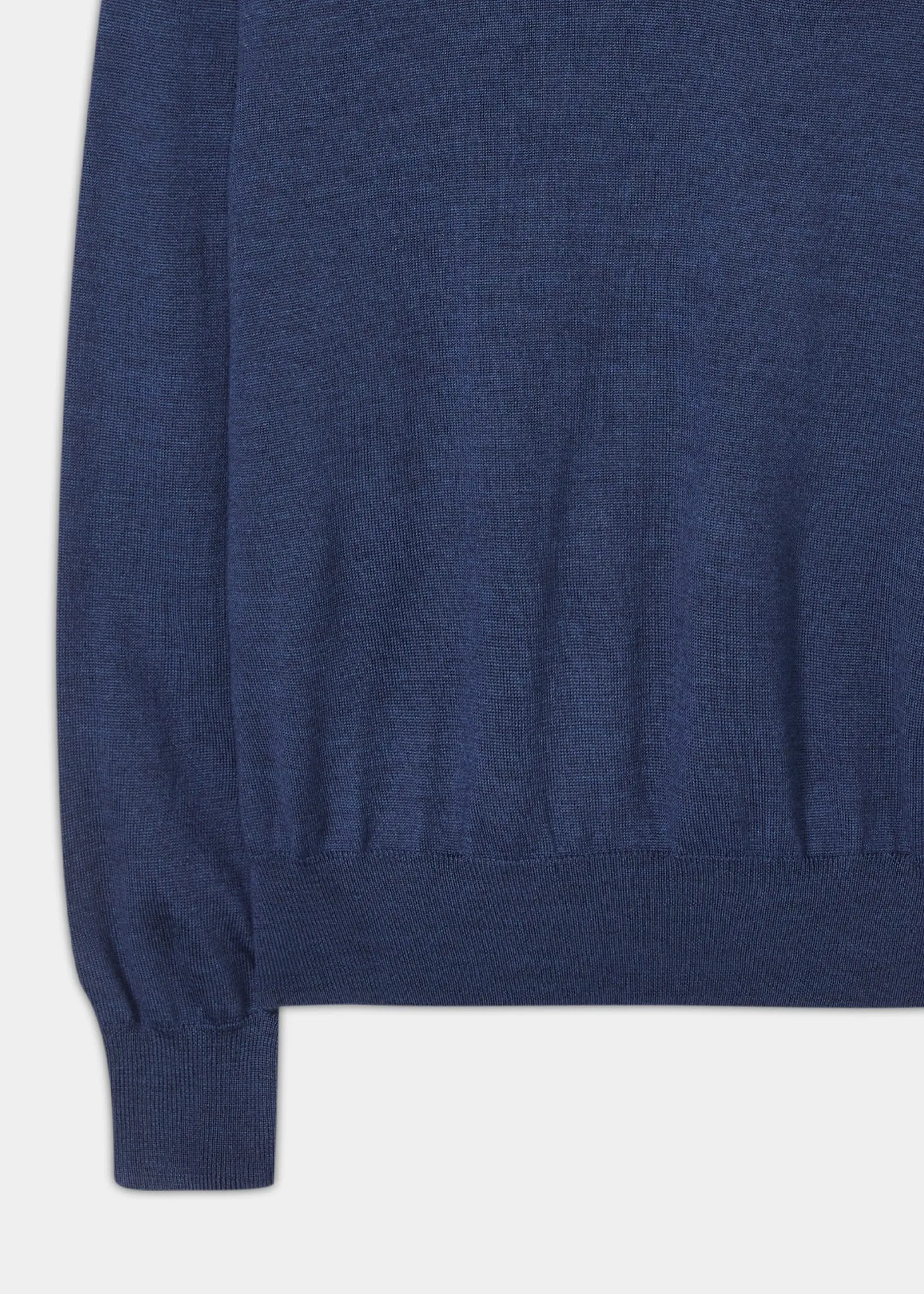 Millbreck Men's Merino Wool Jumper in Indigo - Regular Fit