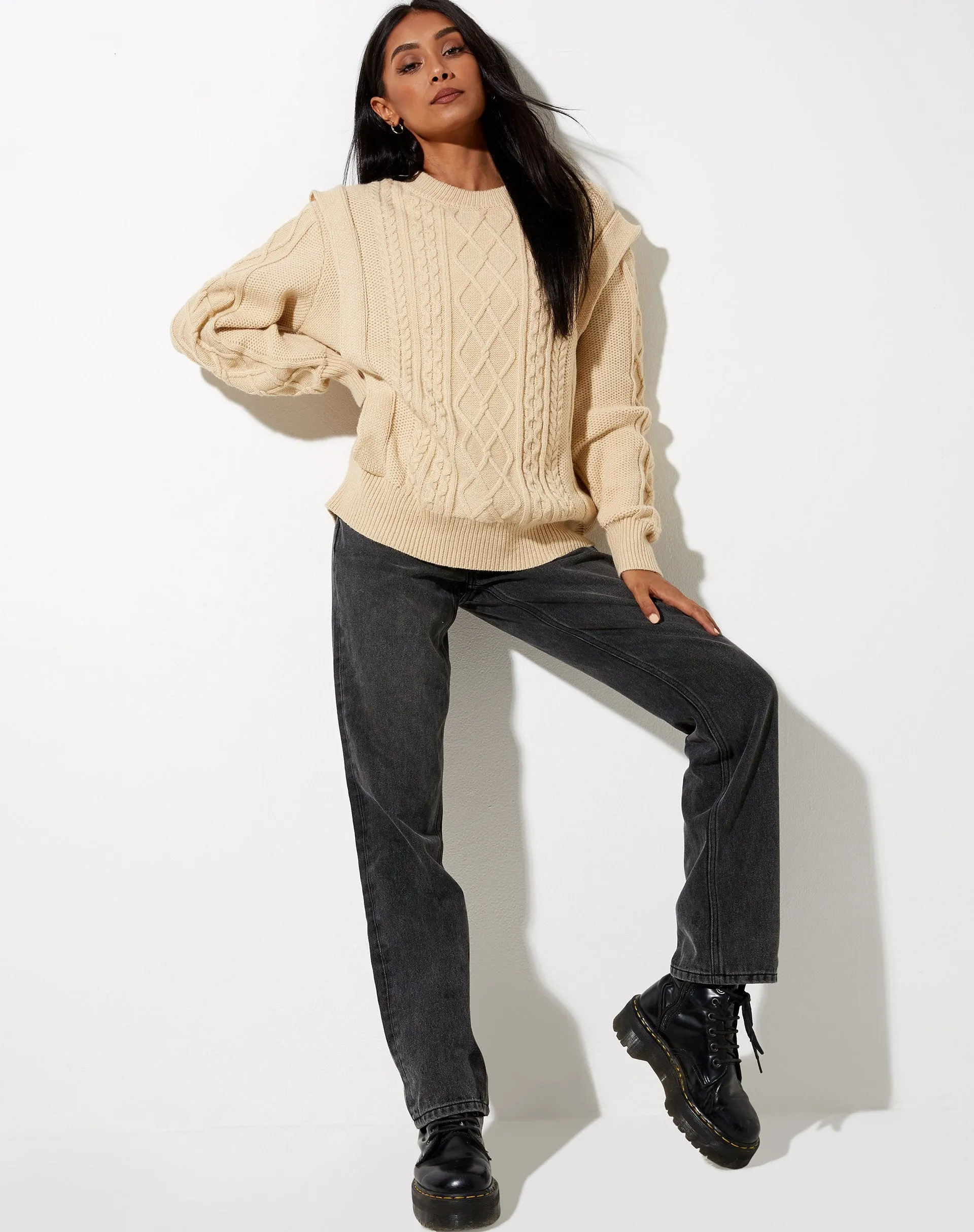 Parsha Jumper in Natural Beige