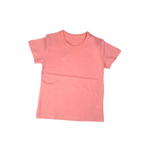 Pink Cotton Short-Sleeve Tee