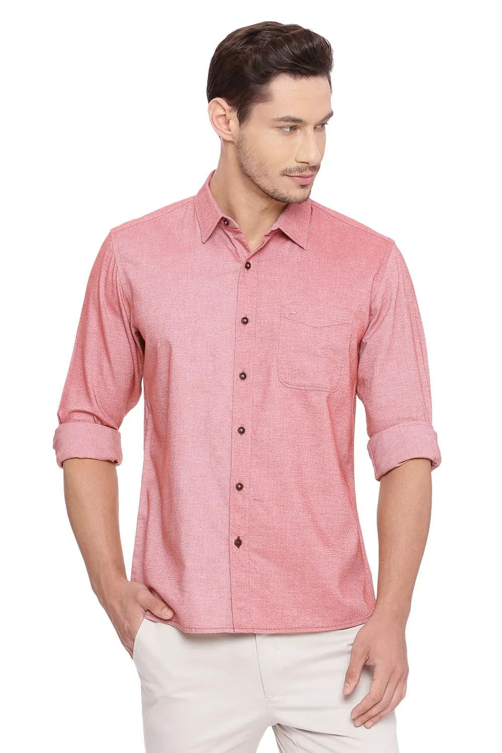 Slim Fit Brushed Oxford Shirt