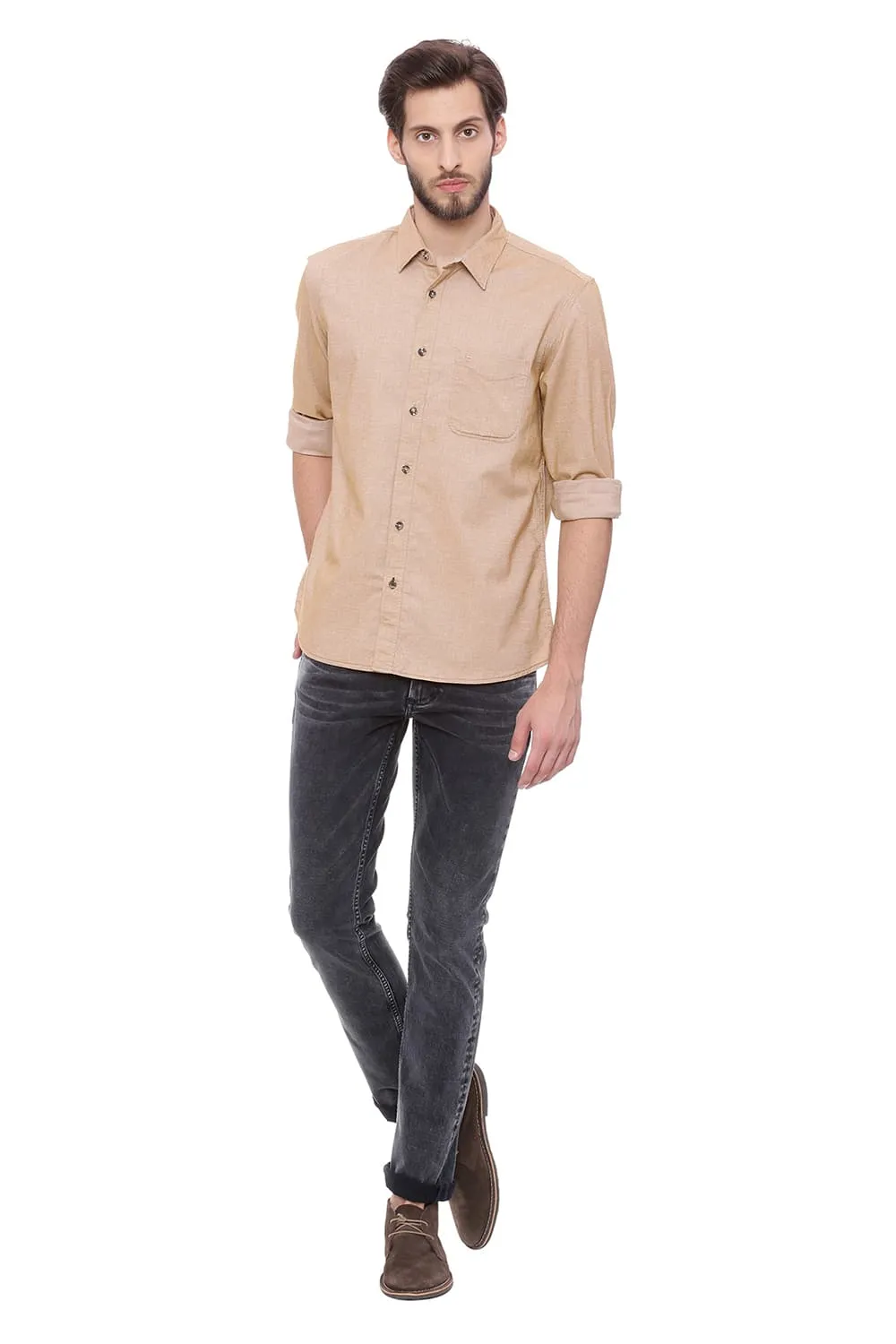 Slim Fit Brushed Oxford Shirt