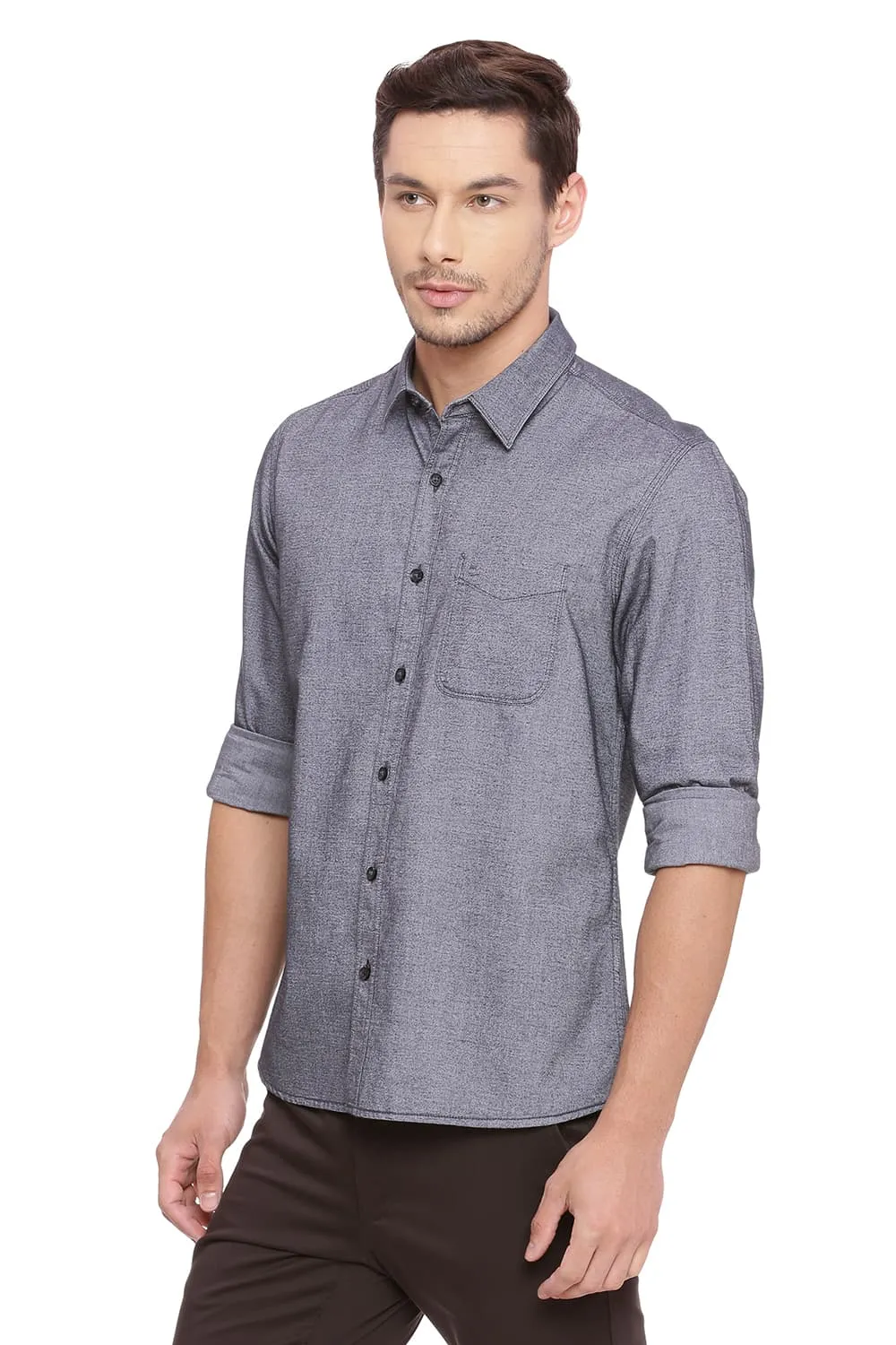 Slim Fit Brushed Oxford Shirt