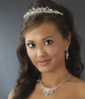 Sparkling Silver  or Gold Plated Swarovski Bridal Tiara