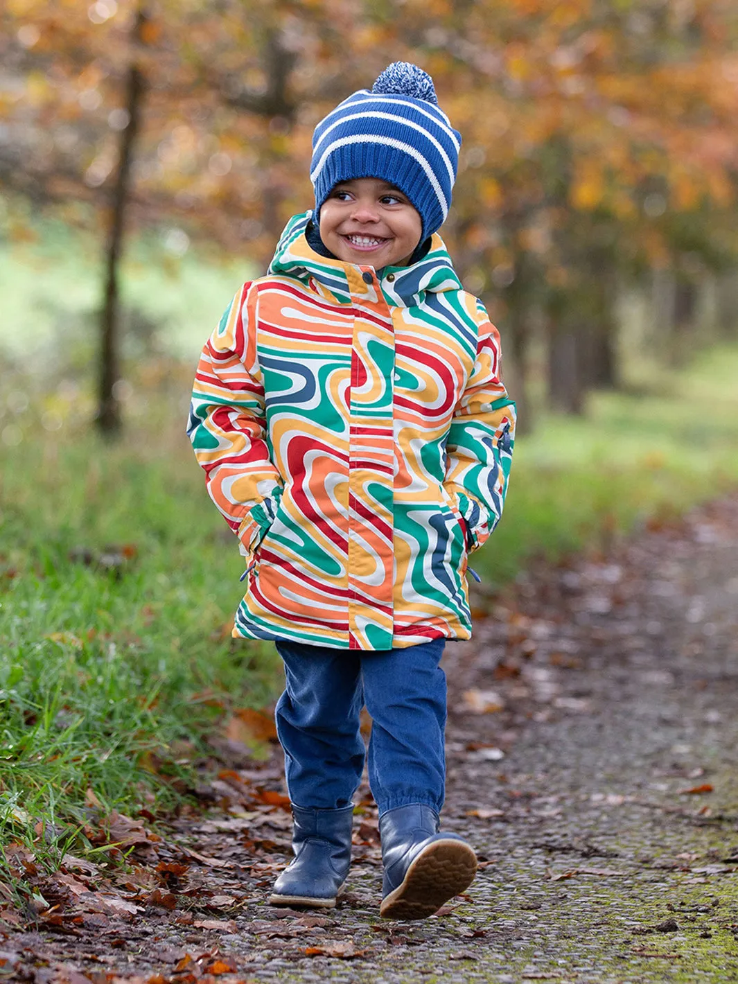 Stripy cosy hat