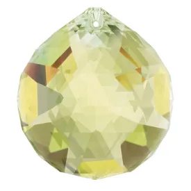 Swarovski Strass Crystal 40mm Light Topaz Faceted Ball prism