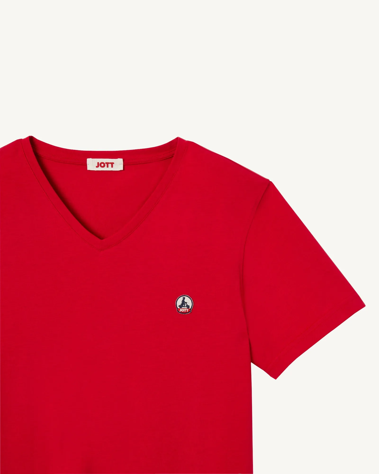 T-shirt homme en coton biologique Rouge Benito