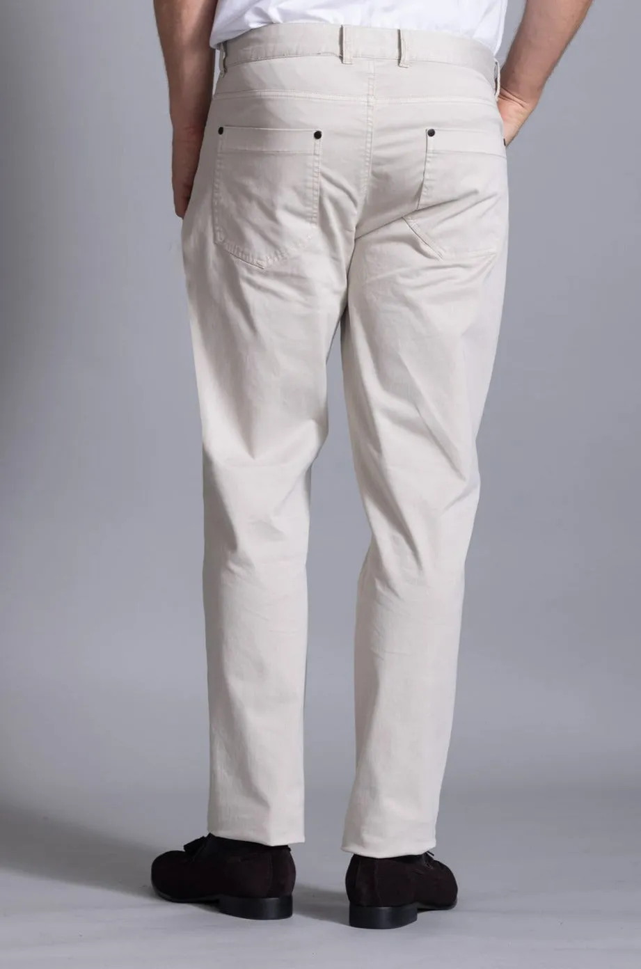 Terry Garment Dyed Chino: Stone