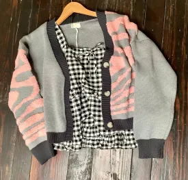 The “Zebra” Cardigan