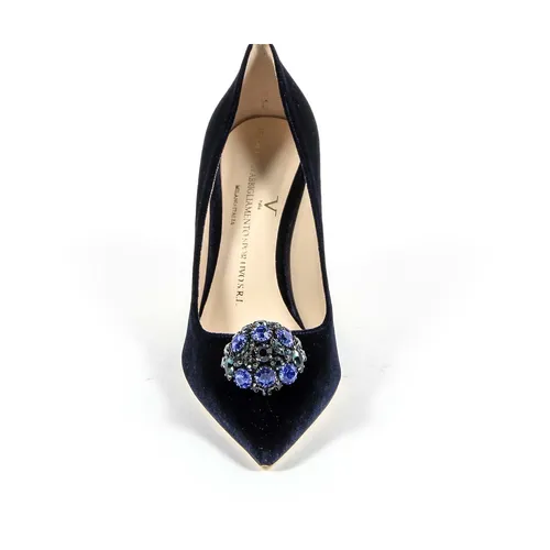 V 1969 Italia Womens Pump 3104104 VELLUTO BLU ROYAL