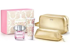 Versace Bright Crystal Absolu EDP Set (90ml   Body Lotion   Pouch)