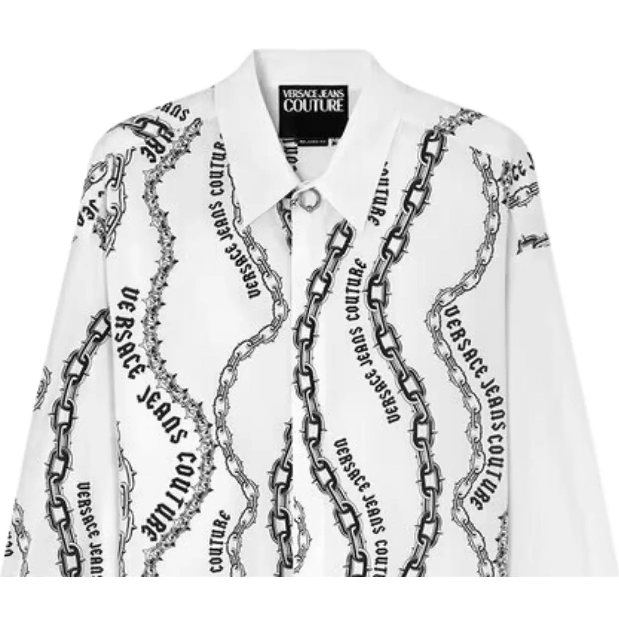 Versace Jeans Couture All-Over Chain Couture Print Shirt