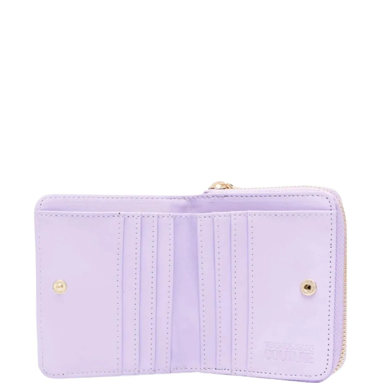 Versace Jeans Couture Logo Lilac Zip Purse